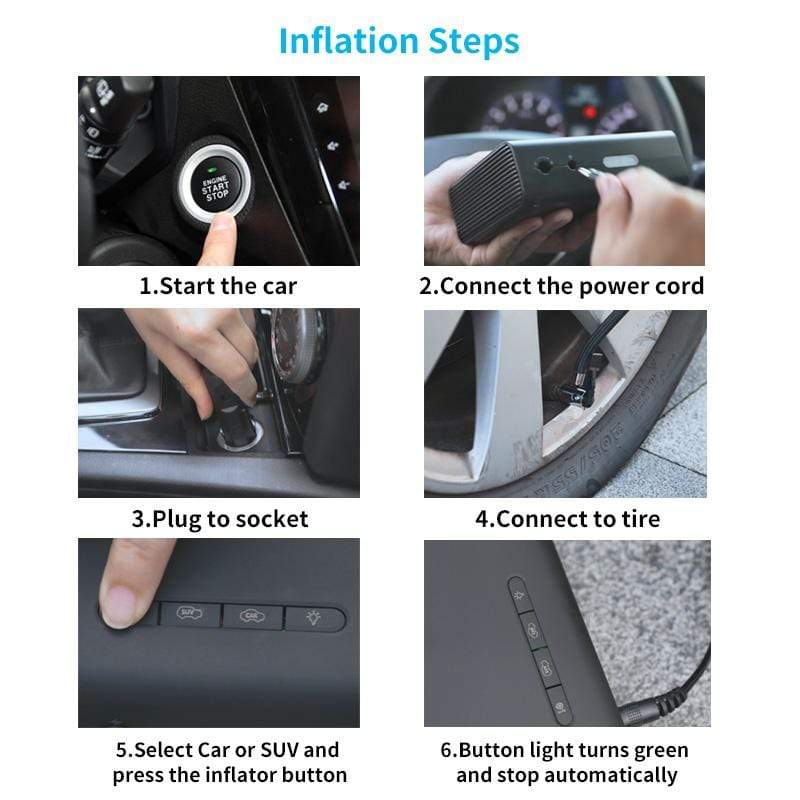 Portable tire inflator Findclicker